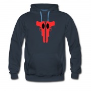Men's Deadpool Double Pistol Logo Hot Style Hoodie