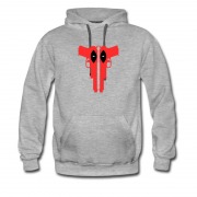 Men's Deadpool Double Pistol Logo Hot Style Hoodie