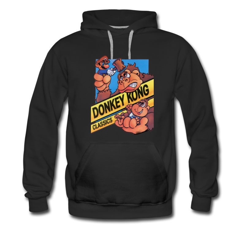 Men's Donkey Kong Classic And Mario Video Games Hoodie