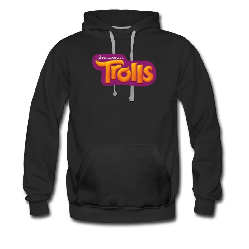 Men's Dreamwork Action Cartoon Troll Loves Parties Hoodie