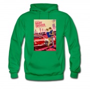 Men's Edgar Wright Baby Driver Poster Hoodie