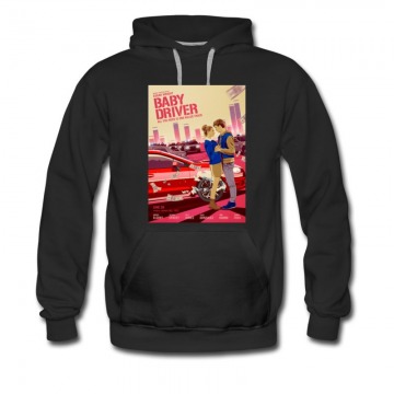 Men's Edgar Wright Baby Driver Poster Hoodie