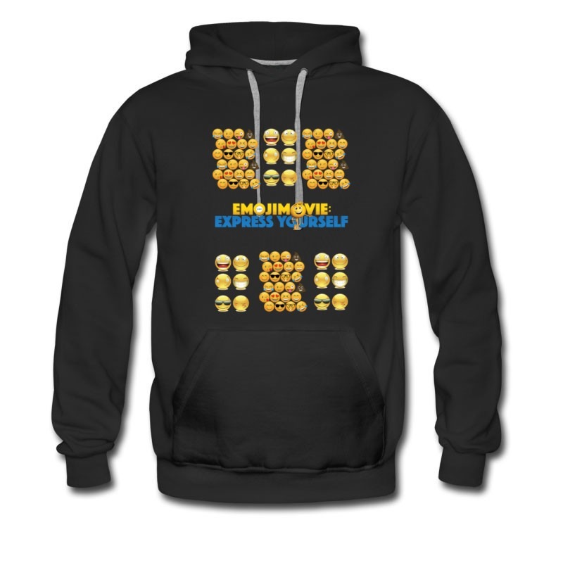 Men's Emojie Movie Express Yourself 2017 Hoodie