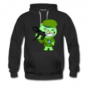 Men's Flippy Happy Tree Friend Cruel Army Green Weapon Hoodie