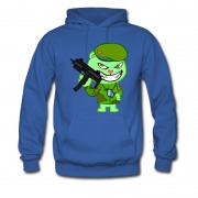 Men's Flippy Happy Tree Friend Cruel Army Green Weapon Hoodie
