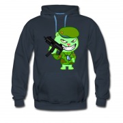 Men's Flippy Happy Tree Friend Cruel Army Green Weapon Hoodie