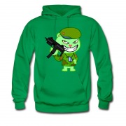 Men's Flippy Happy Tree Friend Cruel Army Green Weapon Hoodie