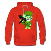 Men's Flippy Happy Tree Friend Cruel Army Green Weapon Hoodie