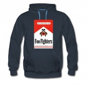 Men's Foo Fighter Smoking Box Poster Parody Hoodie