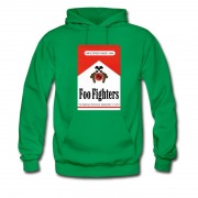 Men's Foo Fighter Smoking Box Poster Parody Hoodie