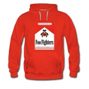 Men's Foo Fighter Smoking Box Poster Parody Hoodie