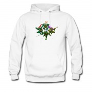 Men's Four Ninja Turttle In Action Hoodie