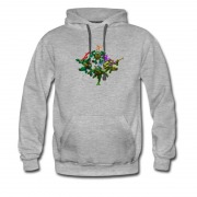Men's Four Ninja Turttle In Action Hoodie