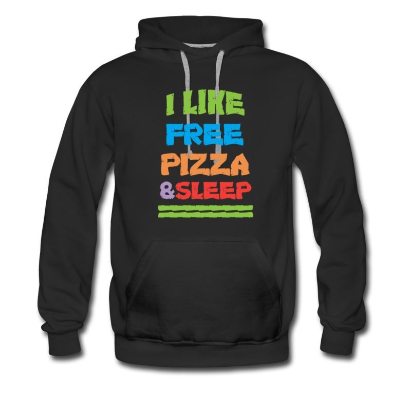 Men's Free Pizza Promotion Hoodie