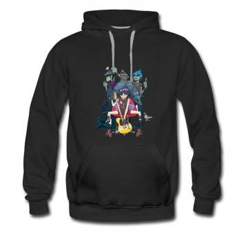 Men's GORILLAZ ALTERNATIVE ROCK T- shirt Hoodie