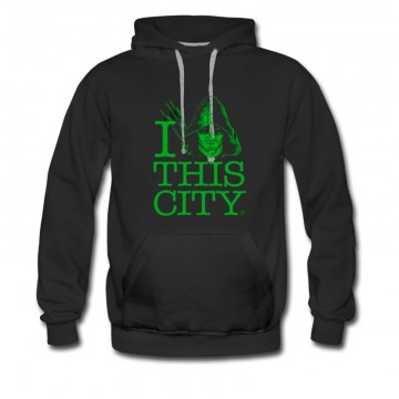 Men's Green Arrow I Love This City Hoodie