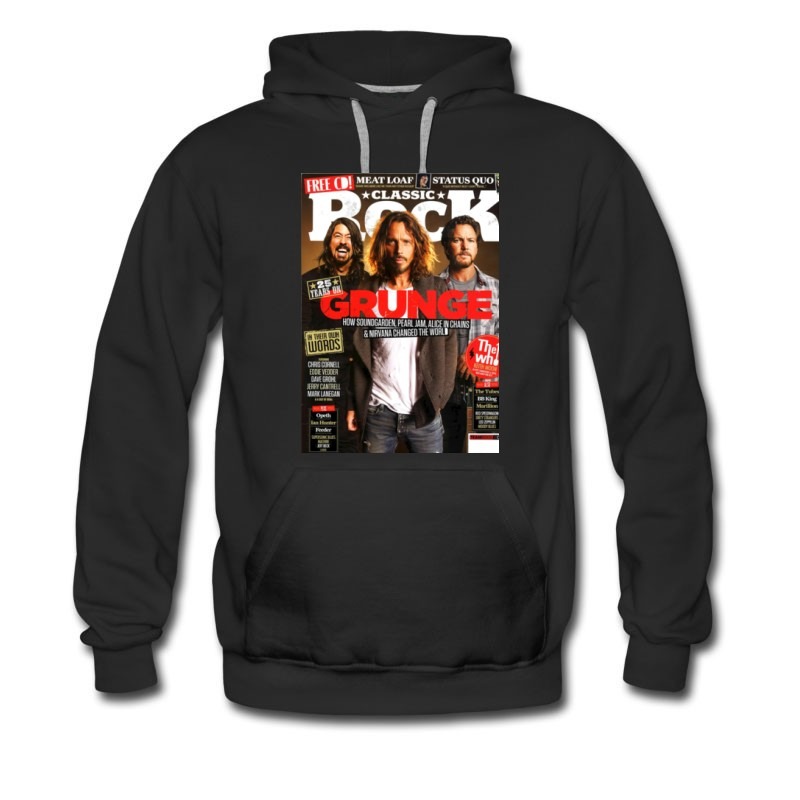 Men's Grunge Character Magazines Hoodie