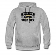 Men's Guys Loves Wild Sex Hoodie