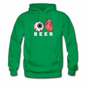Men's Halloween Beer Eyes Hoodie