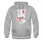 Men's Halloween Skeleton Maternity Emma Hoodie