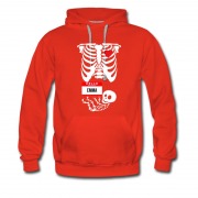 Men's Halloween Skeleton Maternity Emma Hoodie