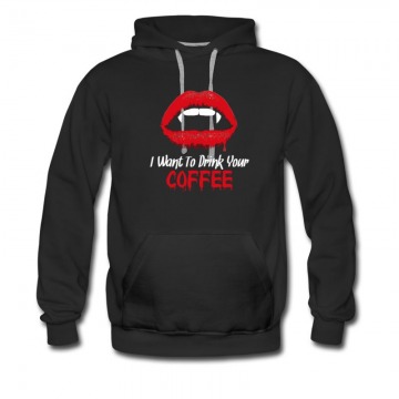 Men's Haloween Style I Want Drink Cofee Hoodie