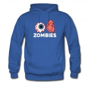 Men's Haloween Zombies Eyes Heart Style Hoodie