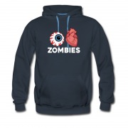 Men's Haloween Zombies Eyes Heart Style Hoodie