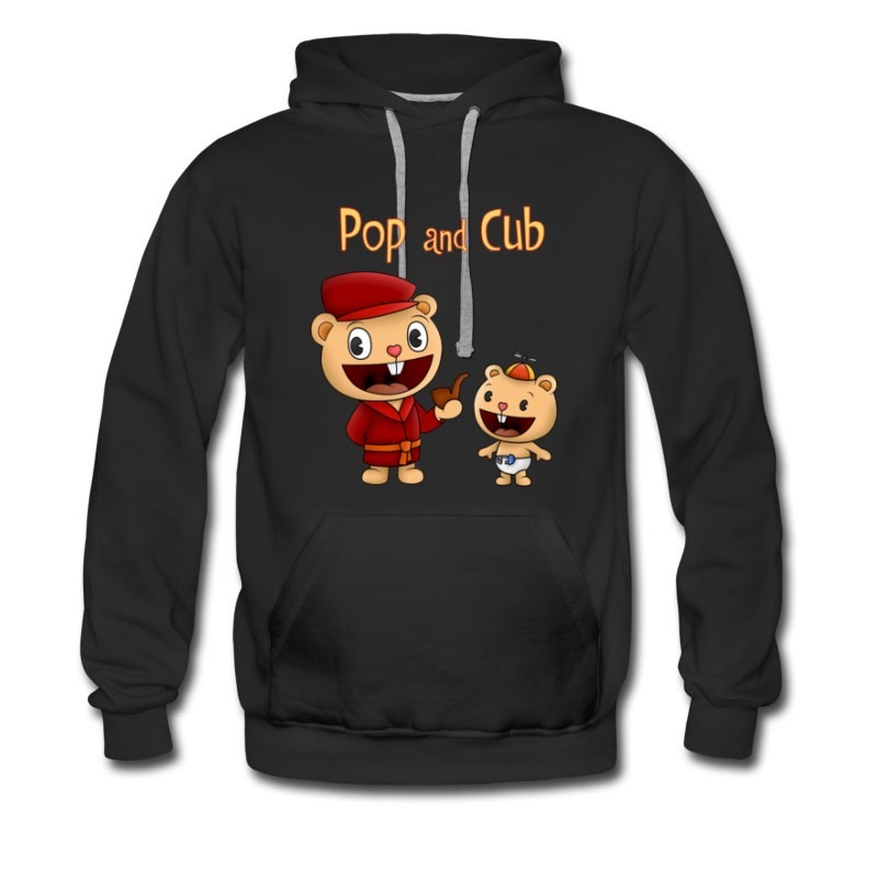 Men's Happy Tree Friends Pop & Cub Hoodie