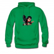 Men's Harry Potter Cartoon With Flying Broom Hot Stuff Hoodie