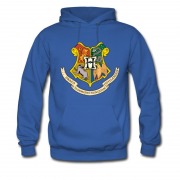 Men's Harry Potter Hogwart Coat Of Arm Batch Logo Hoodie