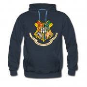 Men's Harry Potter Hogwart Coat Of Arm Batch Logo Hoodie