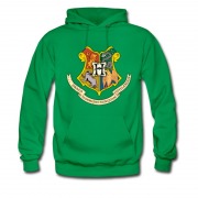 Men's Harry Potter Hogwart Coat Of Arm Batch Logo Hoodie