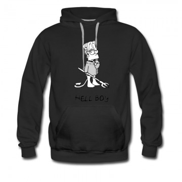 Men's Hell Boy Bart Simpson Actor Hoodie