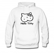 Men's Hello Titty Awesome Design Hoodie