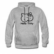 Men's Hello Titty Awesome Design Hoodie