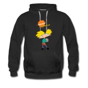 Men's hey arnold flower boy Hoodie