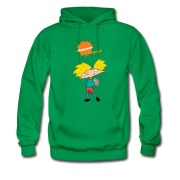 Men's hey arnold flower boy Hoodie