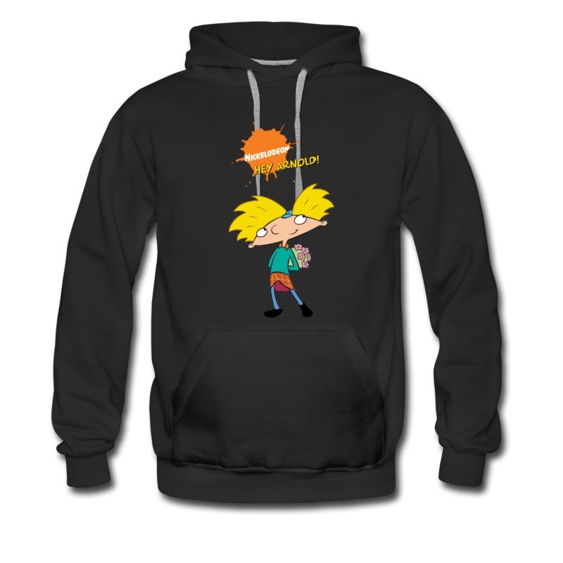 Men's hey arnold flower boy Hoodie