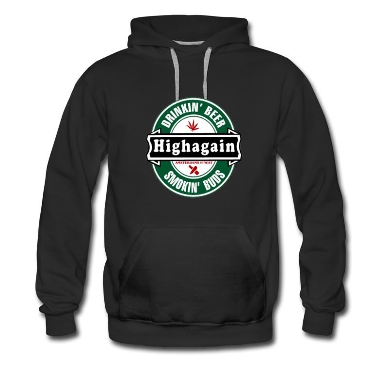 Men's HIGHagain Black Hoodie