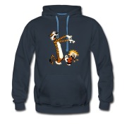 Men's hobbes and calvin Hoodie