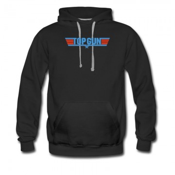 Men's Hot Air Fighter Movie Logo Top Gun Hoodie