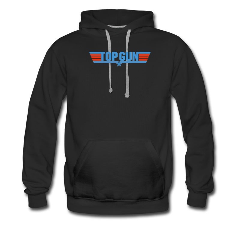 Men's Hot Air Fighter Movie Logo Top Gun Hoodie