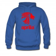 Men's Hot Aprilia Leo Lion Sport Bike Logo Hoodie