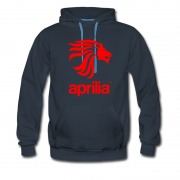 Men's Hot Aprilia Leo Lion Sport Bike Logo Hoodie
