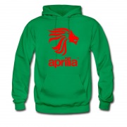 Men's Hot Aprilia Leo Lion Sport Bike Logo Hoodie