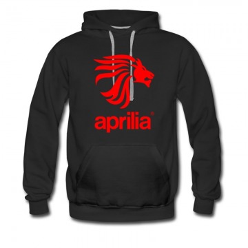Men's Hot Aprilia Leo Lion Sport Bike Logo Hoodie