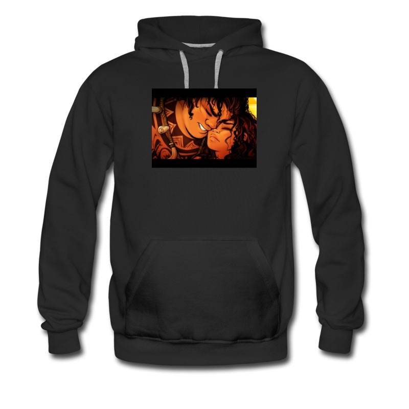 Men's Hot Cartoon Movie Moana And Maui Hoodie