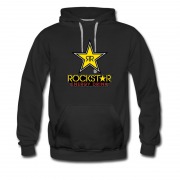 Men's Hot Energy Drinking Rockstar Star Logo Hoodie