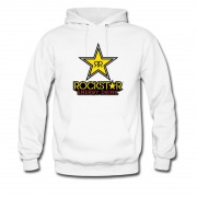 Men's Hot Energy Drinking Rockstar Star Logo Hoodie
